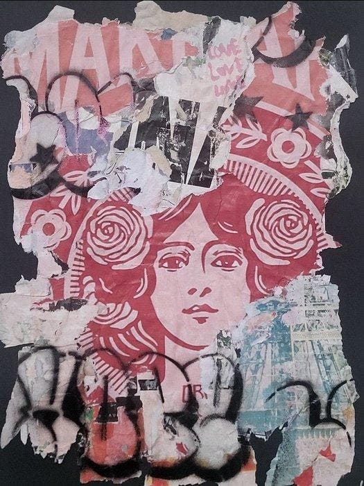 lasveguix (1986) - Pink Marianne, Antiek en Kunst, Kunst | Schilderijen | Modern