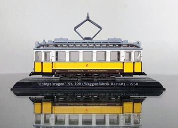 Atlas H0 - Modeltram (1) - Duitse Spiegelwagen Nr. 100, Hobby & Loisirs créatifs, Trains miniatures | HO