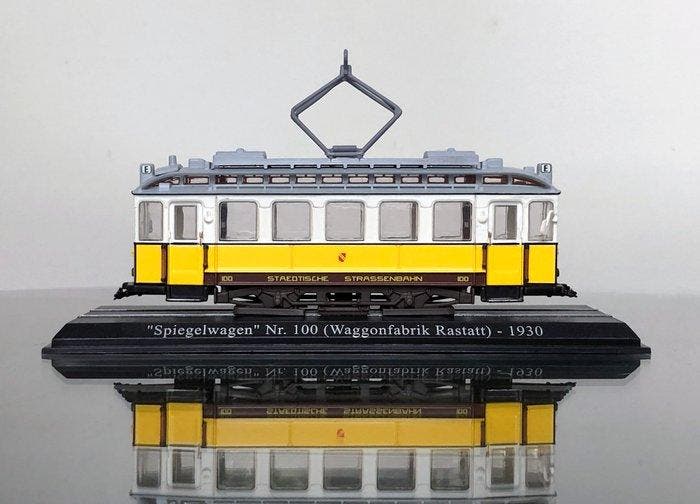 Atlas H0 - Modeltram (1) - Duitse Spiegelwagen Nr. 100, Hobby & Loisirs créatifs, Trains miniatures | HO