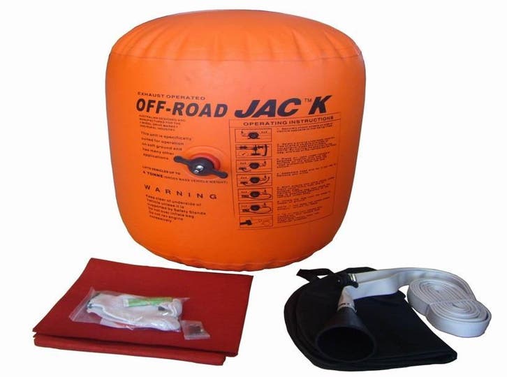Luchtkrik / exhaust jack / airjack 4T + accessoires, Auto diversen, Autosport-onderdelen, Nieuw, Ophalen of Verzenden