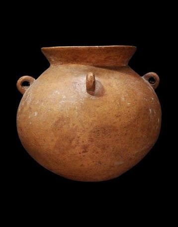 Mesopotamisch Terracotta - Mesopotamische vaas met vier