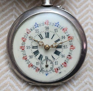 Reloj de bolsillo - De plata maciza de coleccion - pocket