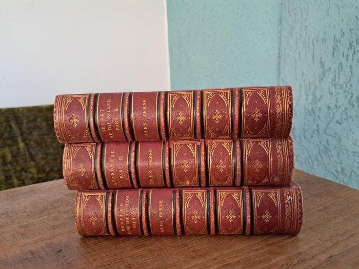 Jules Verne - The Mysterious Island (Dropped from the, Antiek en Kunst, Antiek | Boeken en Manuscripten