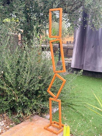 Ana Lucia B.M - Sculpture Corten - XXL - NO Reserve, Antiquités & Art