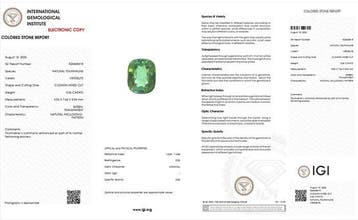 Bague - 14 carats Or blanc - 3.26ct. tw. Tourmaline, Nieuw