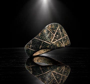 Middeleeuwen, kruisvaardersperiode Talismanring – gegraveerd