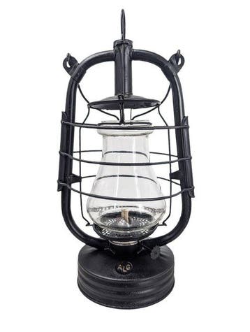 ancienne lampe tempête à pétrole de la marque ALG N°2 / 1920