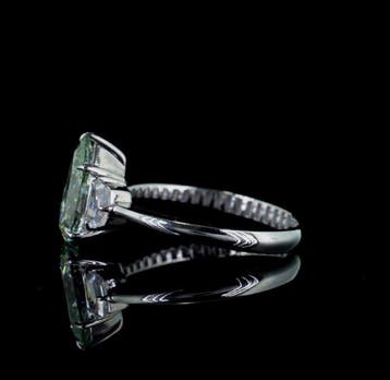 Zonder minimumprijs - Ring - 14 karaat Witgoud - 2.26ct. tw., Handtassen en Accessoires, Ringen, Nieuw
