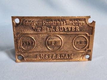 Machineplaten / scheepsplaat (3) - Diverse Amsterdamse