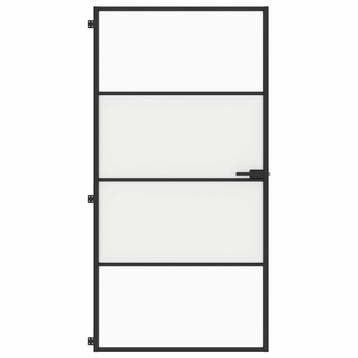 vidaXL Binnendeur smal 102,5x201,5 cm gehard glas en, Verzenden