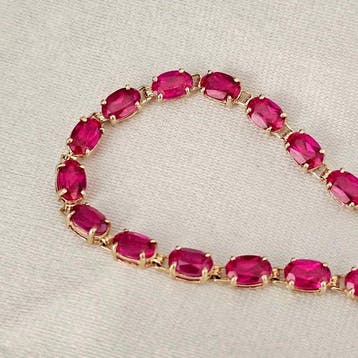 Sans prix de réserve - Bracelet de tennis - 9 carats Or