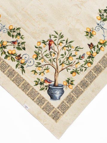 Elegante Centrotavola in tessuto Gobelin - 100% Made in, Antiquités & Art, Tapis & Textile