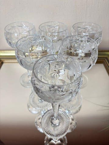12 x *Nachtmann*- (6 x Römer, 6x Likörgläser) - Drinkglas -, Antiek en Kunst