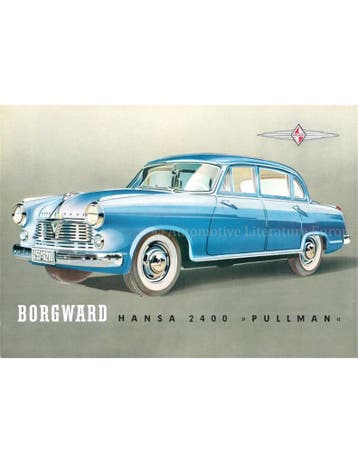 1952 BORGWARD HANSA 2400 PULLMAN BROCHURE DUITS, Ophalen of Verzenden