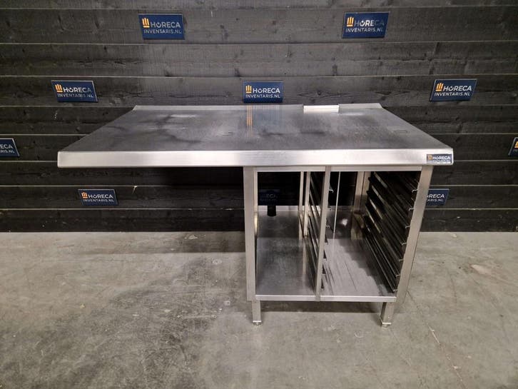 Onderstel voor oven of combisteamer | RVS | 145 cm | horeca, Articles professionnels, Horeca | Équipement de cuisine