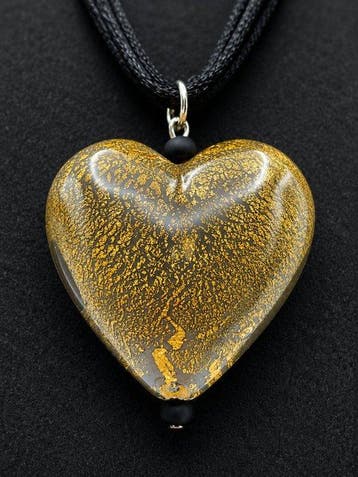 24 karaat - Murano-glas, Geel goud - Ketting met hanger -