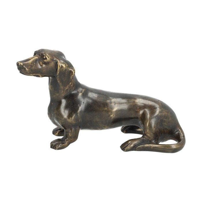 Beeldje - Teckel dog - Brons, Antiquités & Art, Art | Objets design