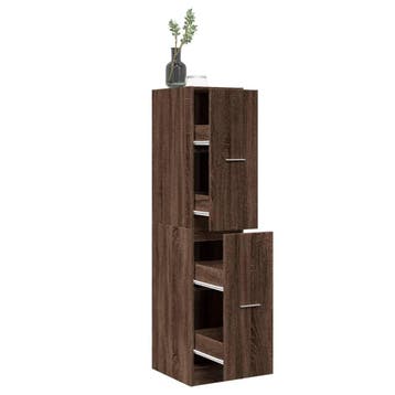 vidaXL Apothekerskast 30x41x144,5 cm bewerkt hout bruin, Huis en Inrichting, Verzenden, Nieuw