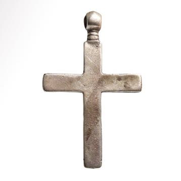Christen - Ethiopiër Zilver Replica Kruis met Rozet, Antiquités & Art