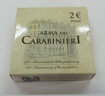 Italië. 2 Euro 2014 Carabinieri Proof (Zonder, Postzegels en Munten