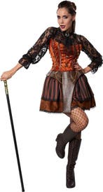 2dekans | dressforfun - Steampunk gravin M - verkleedkleding, Kinderen en Baby's, Ophalen of Verzenden, Nieuw