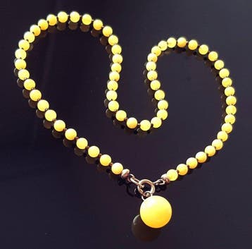 Ambre Collier - Pendentif rare en ambre baltique véritable