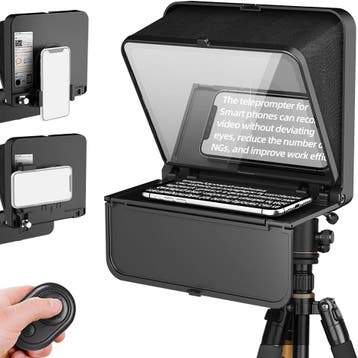 LENSGO Teleprompter, opvouwbaar | Tweede kansje | OP = OP, Verzenden, Zo goed als nieuw, Video