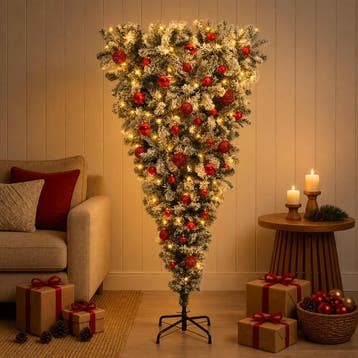 vidaXL Omgekeerde Kunstmatige Scharnier Kerstboom 120 cm 150, Verzenden, Nieuw