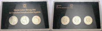 3 x 5 Mark 1983 A Gedenkmunten duitse Demokratische Republik, Verzenden