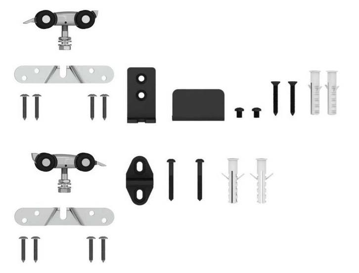 Tweede deurpakket zwart voor Nova schuifdeursysteem – ext., Bricolage & Construction, Serrurerie de bâtiment & Dispositif de fermeture