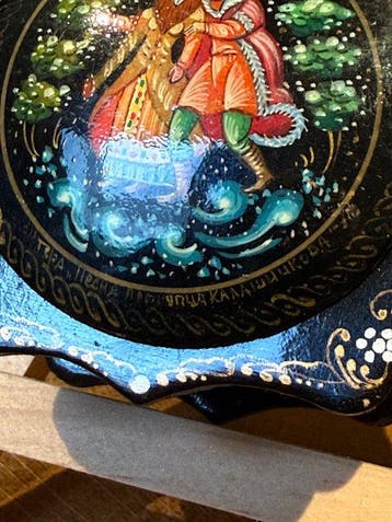 Mstera - Boîte - Papier-mâché - URSS - Snegorochka