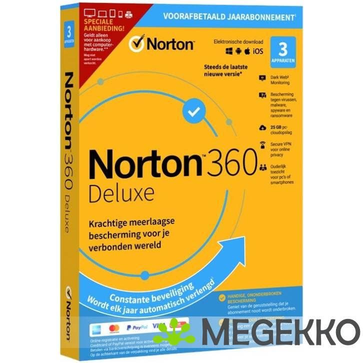 Norton 360 Deluxe, Computers en Software, Overige Computers en Software, Nieuw, Verzenden
