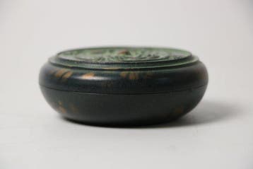 Bronzen fenixdoos – Tsuda Eiju, zeldzaam Upjohn Aroka