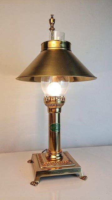 Tafellamp - Exclusive Oriënt-Express-Train Lamp - 52 cm -, Antiek en Kunst
