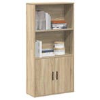 vidaXL Boekenkast 60x24x120 cm bewerkt hout sonoma, Verzenden, Nieuw