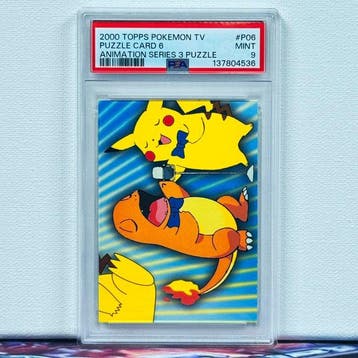 Pokémon Graded card - PIKACHU & CHARMANDER PUZZLE CARD6 #P06, Nieuw