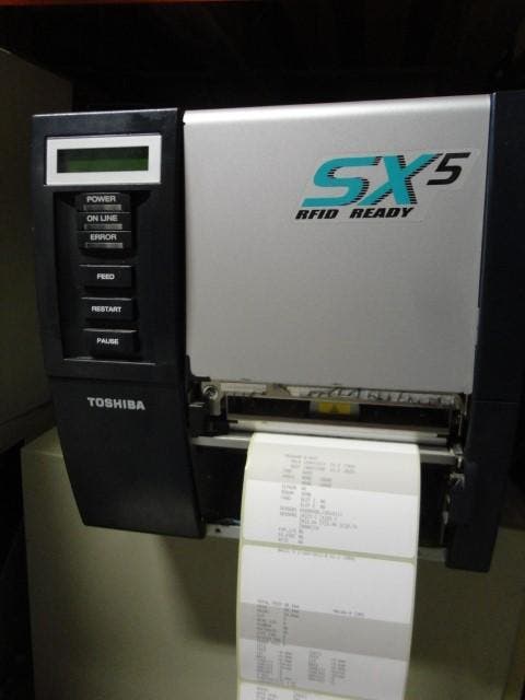 TOSHIBA TEC B-SX5T Thermal Barcode / Label Printer 300Dpi, Computers en Software, Printers, Thermo-printer, Gebruikt, Printer