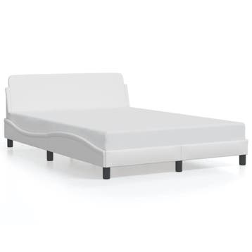 Design bedframe 120x200 - 35% retour deal, pak je winst, Overige materialen, Verzenden, Wit, Zo goed als nieuw