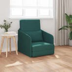 vidaXL Slaapbank / zetel Donkergroen 65 x 80 x 83 cm Stof, Huis en Inrichting, Zetels | Zetels, Verzenden, Nieuw