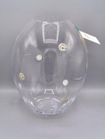 PG-MIANI Argenteria - Vaas - .925 zilver, en geblazen glas, Antiek en Kunst