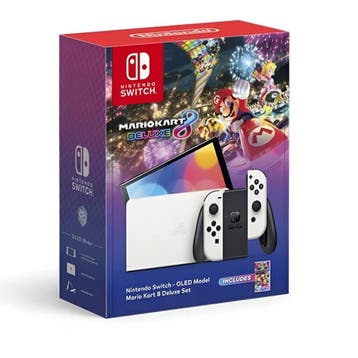 Nintendo Switch Console OLED Starter Pack - Mario Kart 8, Verzenden