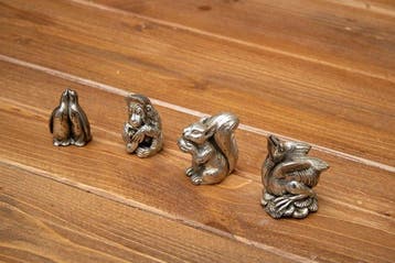 Beeldje - collezione animaletti (4) - .800 zilver, .925, Antiek en Kunst