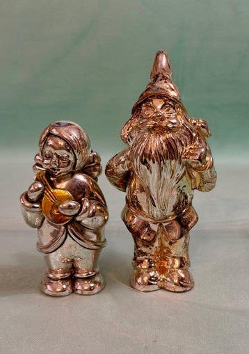 Romar Argento - Beeldje - Charming Gnome and Angel Pair (2), Antiek en Kunst