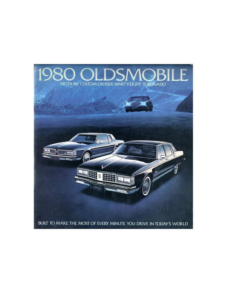 1980 OLDSMOBILE PROGRAMMA BROCHURE ENGELS, Livres, Autos | Brochures & Magazines, Enlèvement ou Envoi