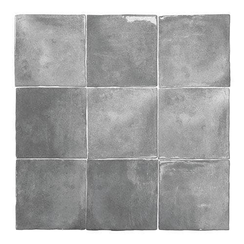 Wandtegel Agostino Brume Handvorm Grijs Glans 13x13, Doe-het-zelf en Bouw, Tegels, Minder dan 20 cm, Minder dan 20 cm, 10 m² of meer