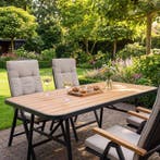 Eettafel voor buiten - bruin - 170 x 90 x 75 cm, Verzenden