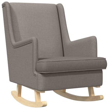 vidaXL Schommelstoel Taupe 62 x 80 x 85 cm Stof, Verzenden, Nieuw