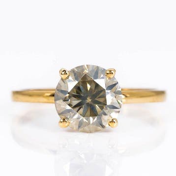 Zonder minimumprijs - Ring - 18 karaat Geel goud - 2.10ct., Nieuw