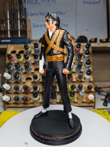 Michael Jackson - Black & Gold - Iberia 3D - Hand painted -