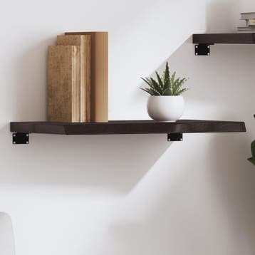 vidaXL Wandschap 60x40x(2-4)cm behandeld massief eikenhout, Verzenden, Nieuw